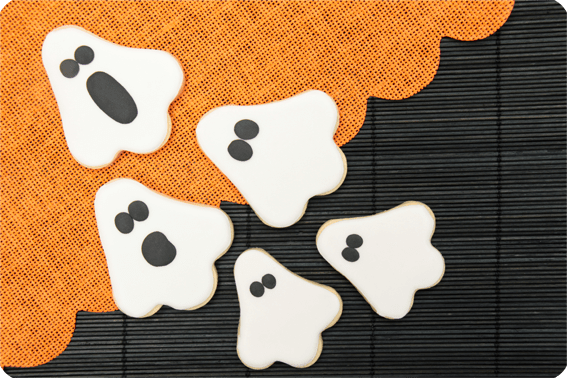 galletas faciles para halloween con forma de fantasma